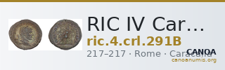 RIC IV Caracalla 291B — CANOA