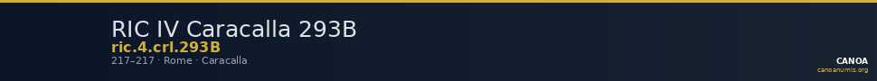 RIC IV Caracalla 293B — CANOA