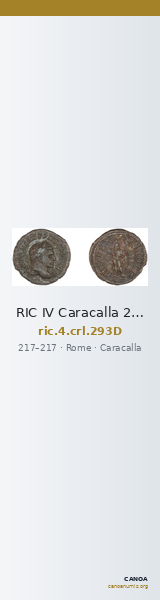 RIC IV Caracalla 293D — CANOA