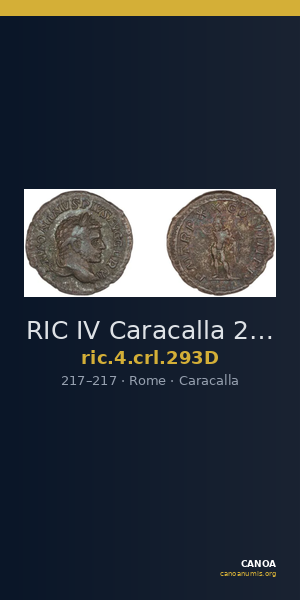 RIC IV Caracalla 293D — CANOA