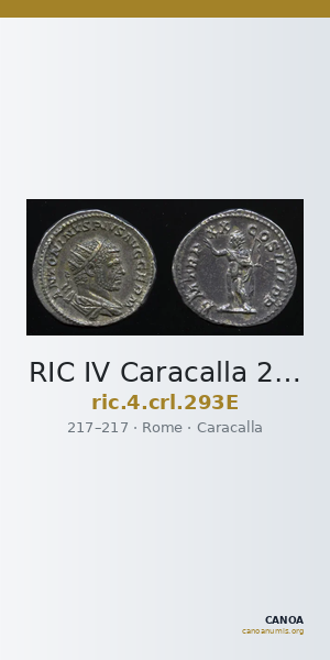 RIC IV Caracalla 293E — CANOA