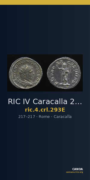 RIC IV Caracalla 293E — CANOA