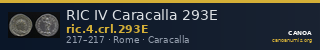 RIC IV Caracalla 293E — CANOA