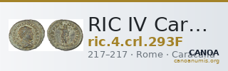 RIC IV Caracalla 293F — CANOA