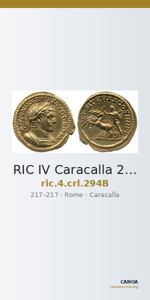 RIC IV Caracalla 294B — CANOA