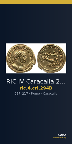 RIC IV Caracalla 294B — CANOA