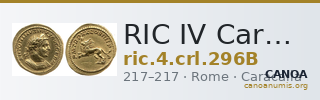 RIC IV Caracalla 296B — CANOA