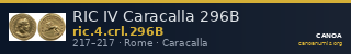 RIC IV Caracalla 296B — CANOA