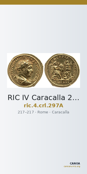 RIC IV Caracalla 297A — CANOA