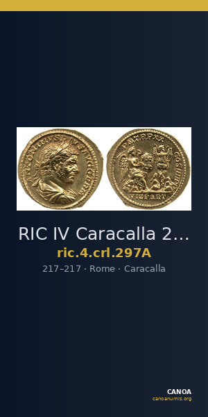 RIC IV Caracalla 297A — CANOA