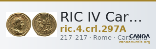 RIC IV Caracalla 297A — CANOA