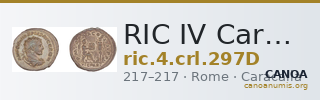 RIC IV Caracalla 297D — CANOA
