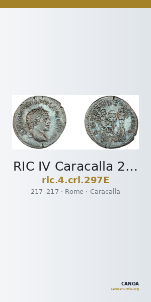 RIC IV Caracalla 297E — CANOA