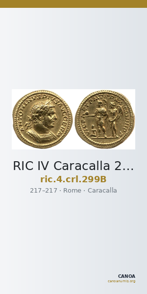 RIC IV Caracalla 299B — CANOA
