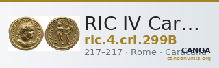 RIC IV Caracalla 299B — CANOA