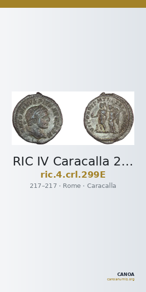 RIC IV Caracalla 299E — CANOA