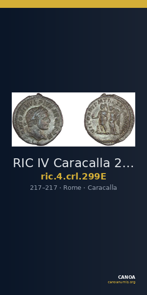 RIC IV Caracalla 299E — CANOA