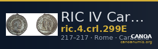 RIC IV Caracalla 299E — CANOA