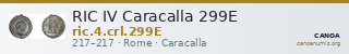 RIC IV Caracalla 299E — CANOA