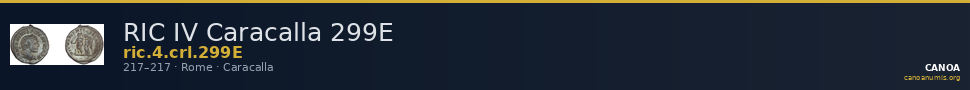 RIC IV Caracalla 299E — CANOA
