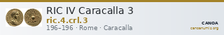 RIC IV Caracalla 3 — CANOA