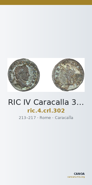 RIC IV Caracalla 302 — CANOA