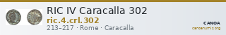 RIC IV Caracalla 302 — CANOA