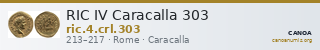 RIC IV Caracalla 303 — CANOA