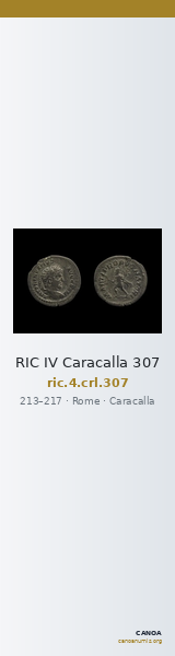RIC IV Caracalla 307 — CANOA