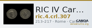 RIC IV Caracalla 307 — CANOA