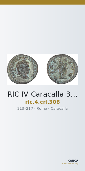 RIC IV Caracalla 308 — CANOA