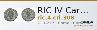 RIC IV Caracalla 308 — CANOA