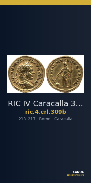 RIC IV Caracalla 309b — CANOA