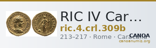 RIC IV Caracalla 309b — CANOA