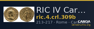 RIC IV Caracalla 309b — CANOA