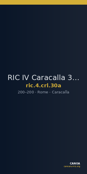RIC IV Caracalla 30a — CANOA