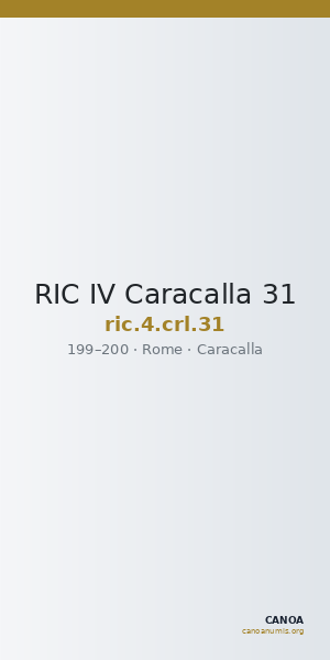 RIC IV Caracalla 31 — CANOA