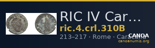 RIC IV Caracalla 310B — CANOA