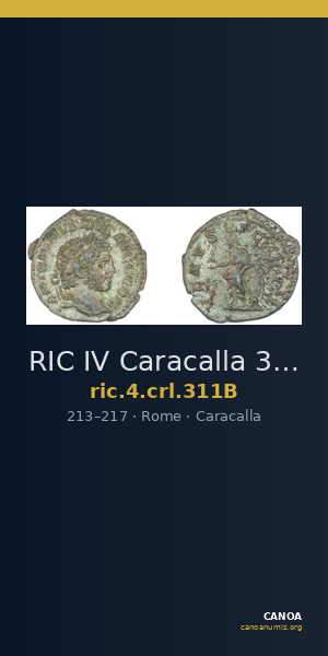RIC IV Caracalla 311B — CANOA