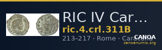 RIC IV Caracalla 311B — CANOA