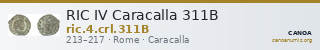 RIC IV Caracalla 311B — CANOA