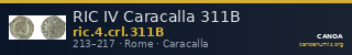 RIC IV Caracalla 311B — CANOA