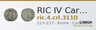 RIC IV Caracalla 311D — CANOA