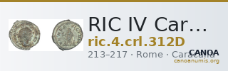 RIC IV Caracalla 312D — CANOA