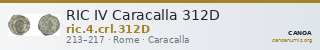 RIC IV Caracalla 312D — CANOA