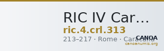 RIC IV Caracalla 313 — CANOA