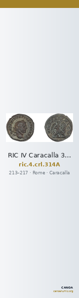 RIC IV Caracalla 314A — CANOA