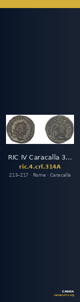 RIC IV Caracalla 314A — CANOA