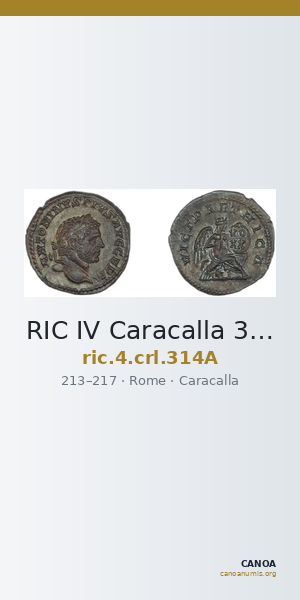 RIC IV Caracalla 314A — CANOA