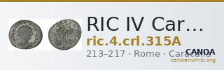 RIC IV Caracalla 315A — CANOA